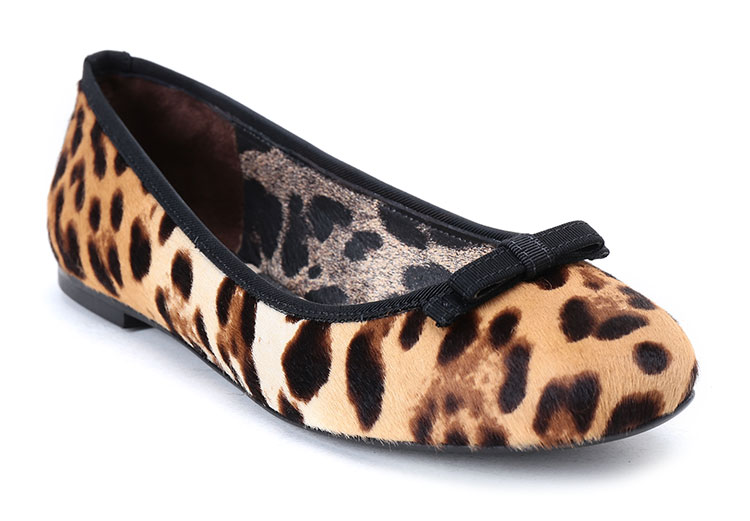 dolce&gabbana/杜嘉班纳平跟鞋-女士豹纹牛皮时尚皮鞋 豹纹 35