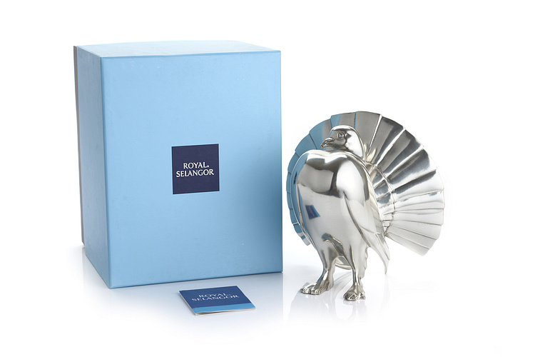 royalselangor/皇家雪兰莪 (马来西亚) 百羽千姿系列雕像-扇尾鸽