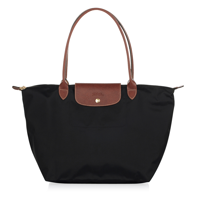 longchamp/珑骧女士le pliage系列经典折叠式尼龙长柄大号多色饺子包