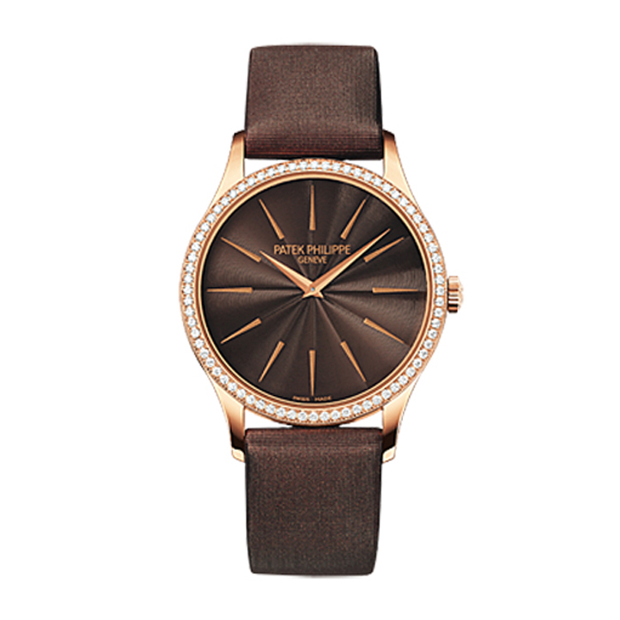 patek philippe/百达翡丽 镶钻玫瑰金 机械女表 4897r-001