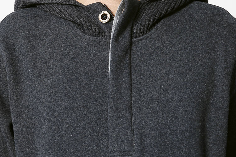 hugo boss/雨果波士男针织衫-男士橙牌深灰色棉质休闲针织衫