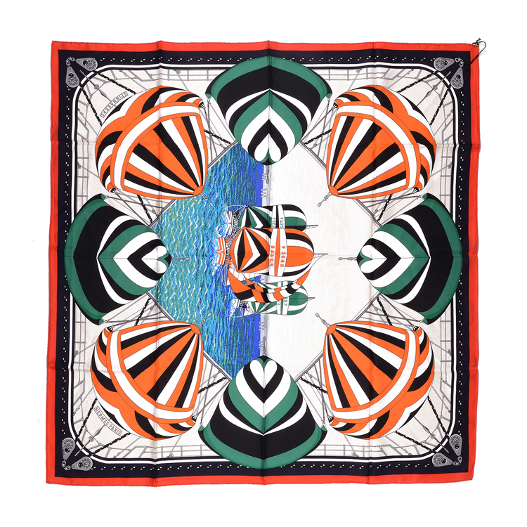 hermes/爱马仕女士真丝方形花色丝巾 花色 方形