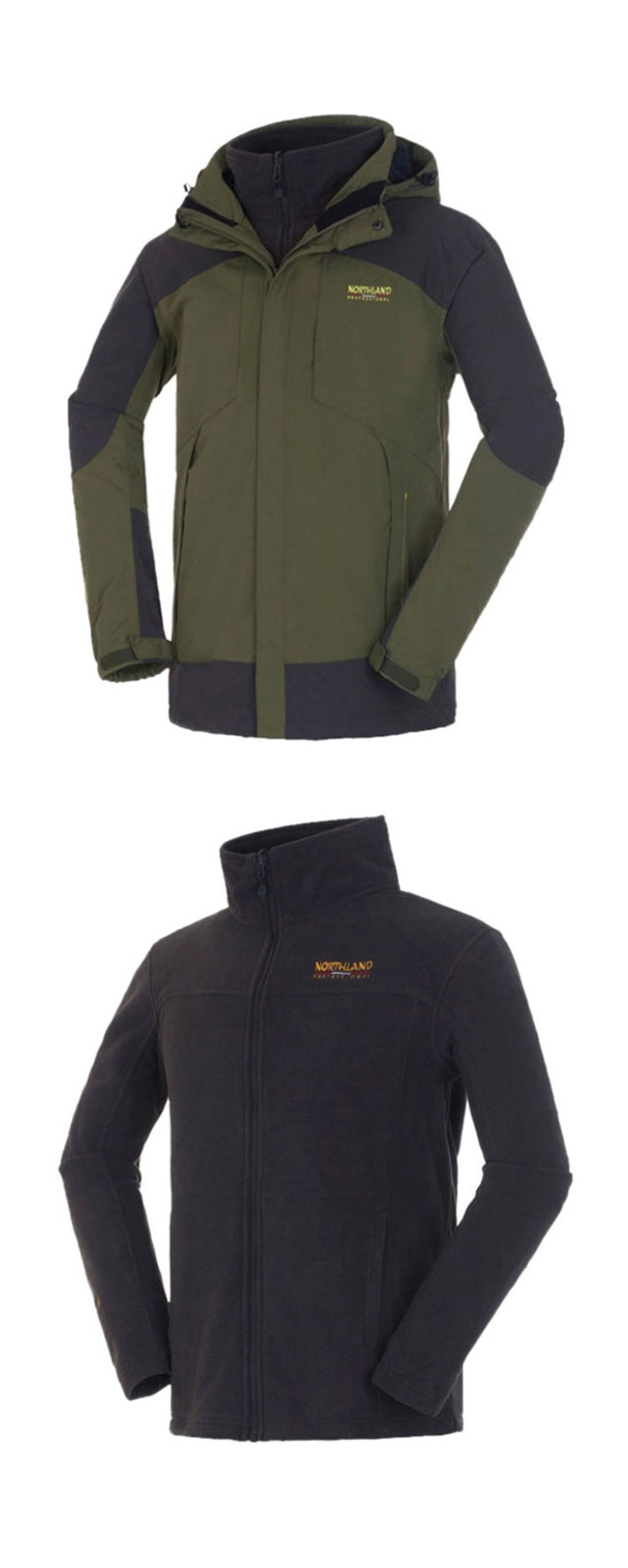 【northland诺诗兰 户外男装】northland 诺诗兰 新款 军绿色 户外