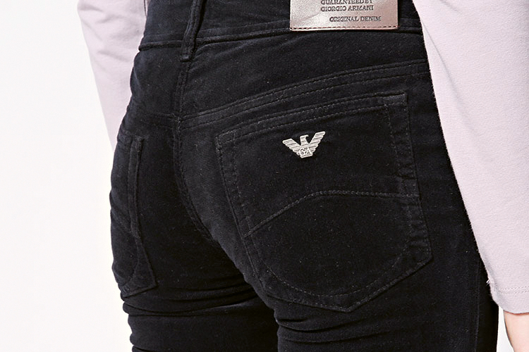armani jeans/阿玛尼牛仔女士裤子-女士牛仔系列棉质休闲裤
