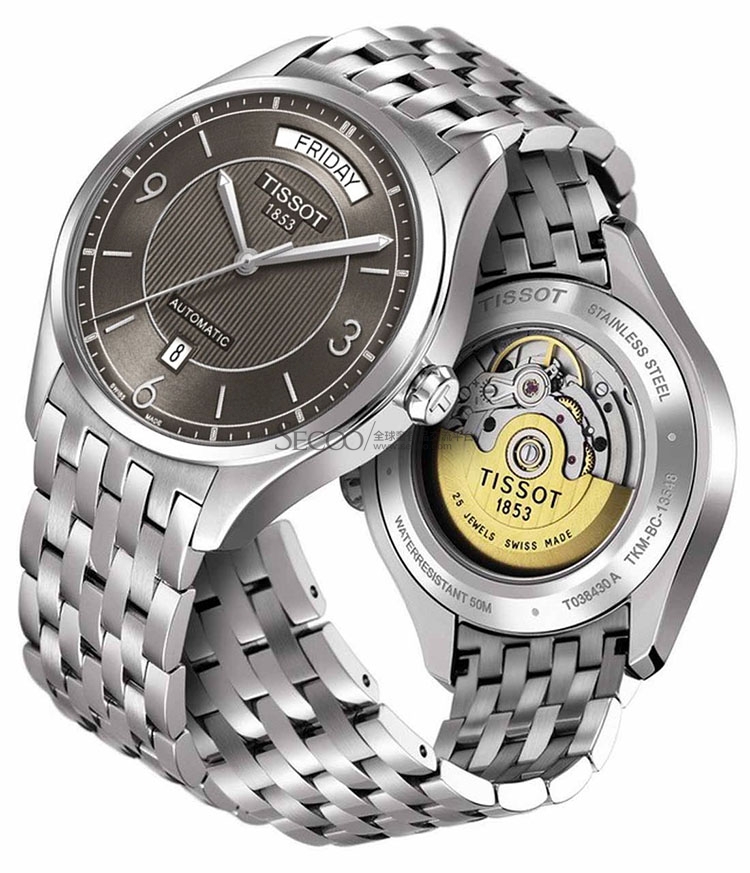 tissot天梭唯意系列 t038.430.11.067.00 机械男表