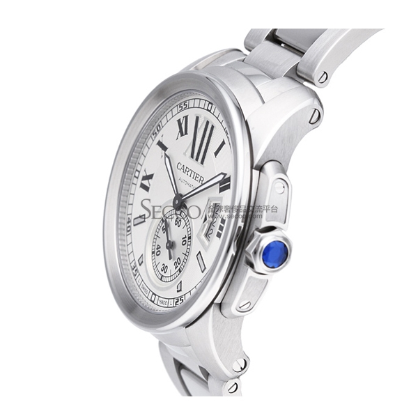 cartier/卡地亚 calibre系列精钢男士机械腕表w7100015