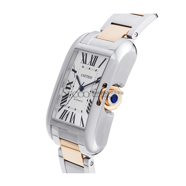 cartier/卡地亚 tank系列精钢男士机械腕表w5310006