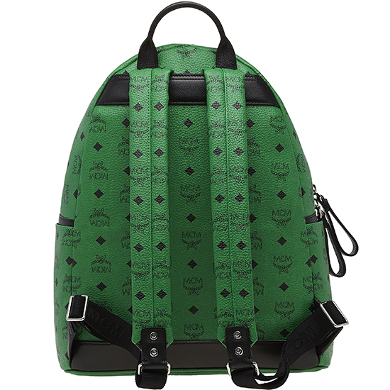 mcm/mcm 女士绿色中号stark系列pvc/配皮双肩背包mmk4sve79ga001