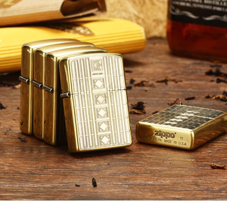 芝宝zippo打火机 mk题材-时尚元素 仿古铜单面浮雕