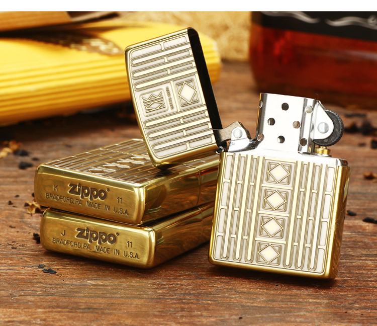 芝宝zippo打火机 mk题材-时尚元素 仿古铜单面浮雕