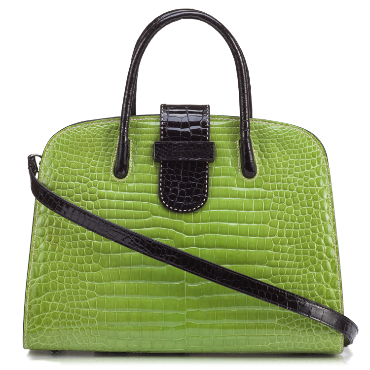 hormiga(豪美嘉)浅绿色鳄鱼皮女士手提包csp280312