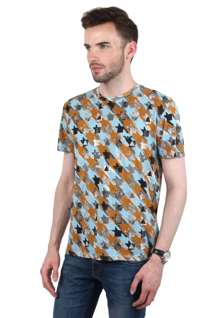 emporio armani/ 安普里奥·阿玛尼 花色纯棉男士短袖t恤 xxl