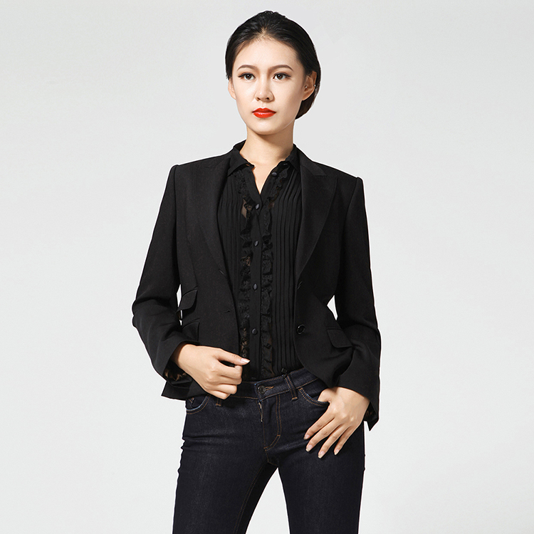 dolce&gabbana/杜嘉班纳女士士黑色羊毛西装