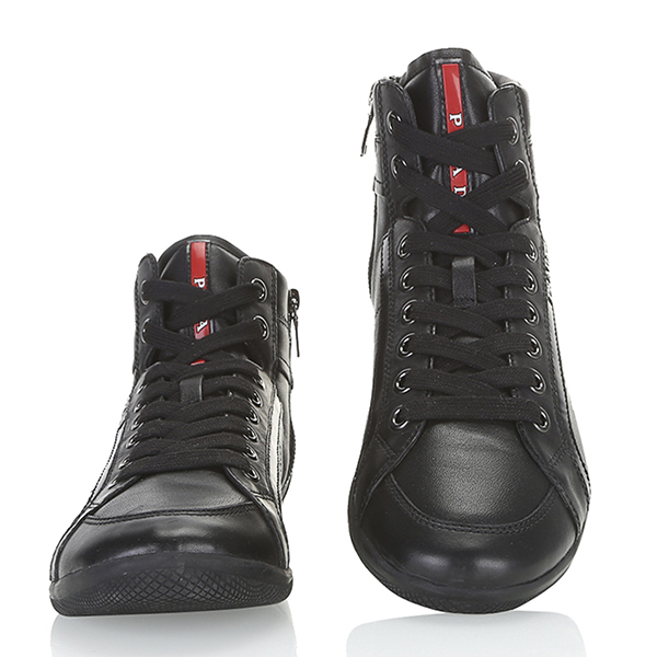 prada/普拉达 牛皮 男士休闲鞋 黑色 39