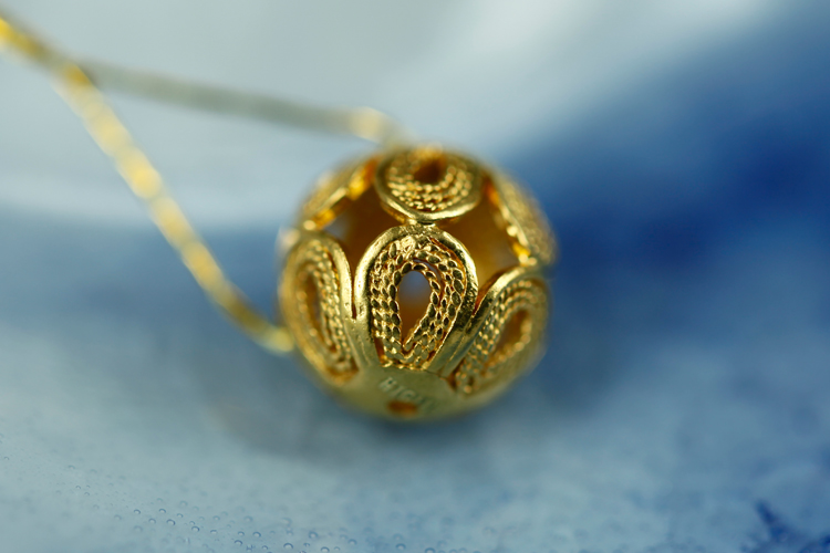 royal jewelry/皇家珠宝 18k金花丝配饰球