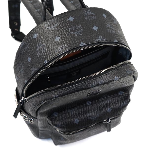 mcm/mcm 黑色pvc小号中性款式双肩包