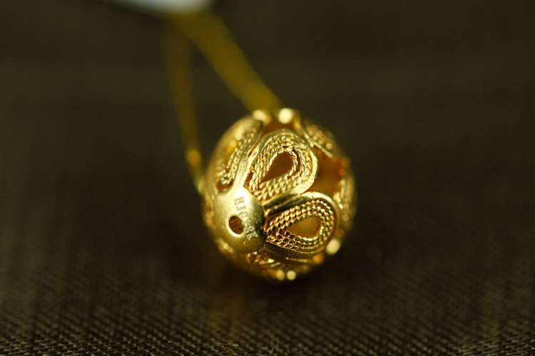 royal jewelry/皇家珠宝 18k金花丝配饰球
