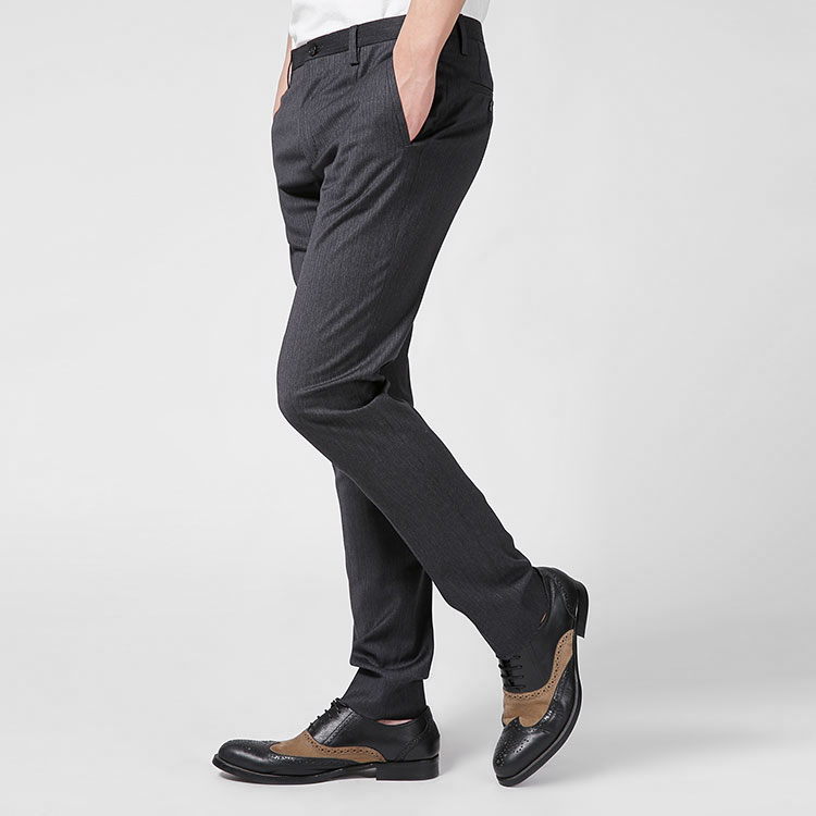 dolcegabbana杜嘉班纳男士裤子男士灰色羊毛经典西裤