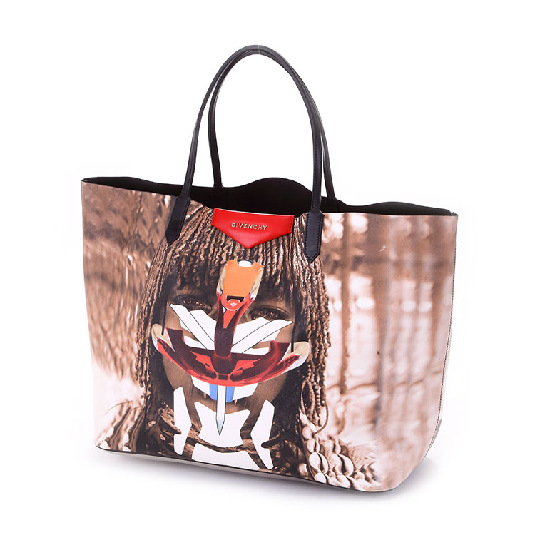 givenchy/纪梵希 花色pvc个性人头像女士单肩包手提包 13l5310341