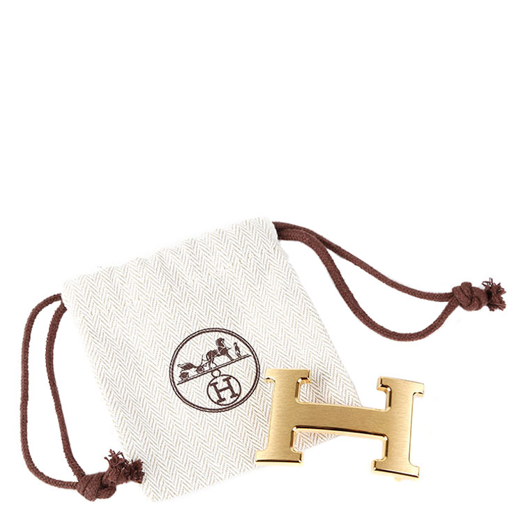 hermes/爱马仕 拉丝金扣蓝绿腰带#t刻cn030 蓝色 95cm