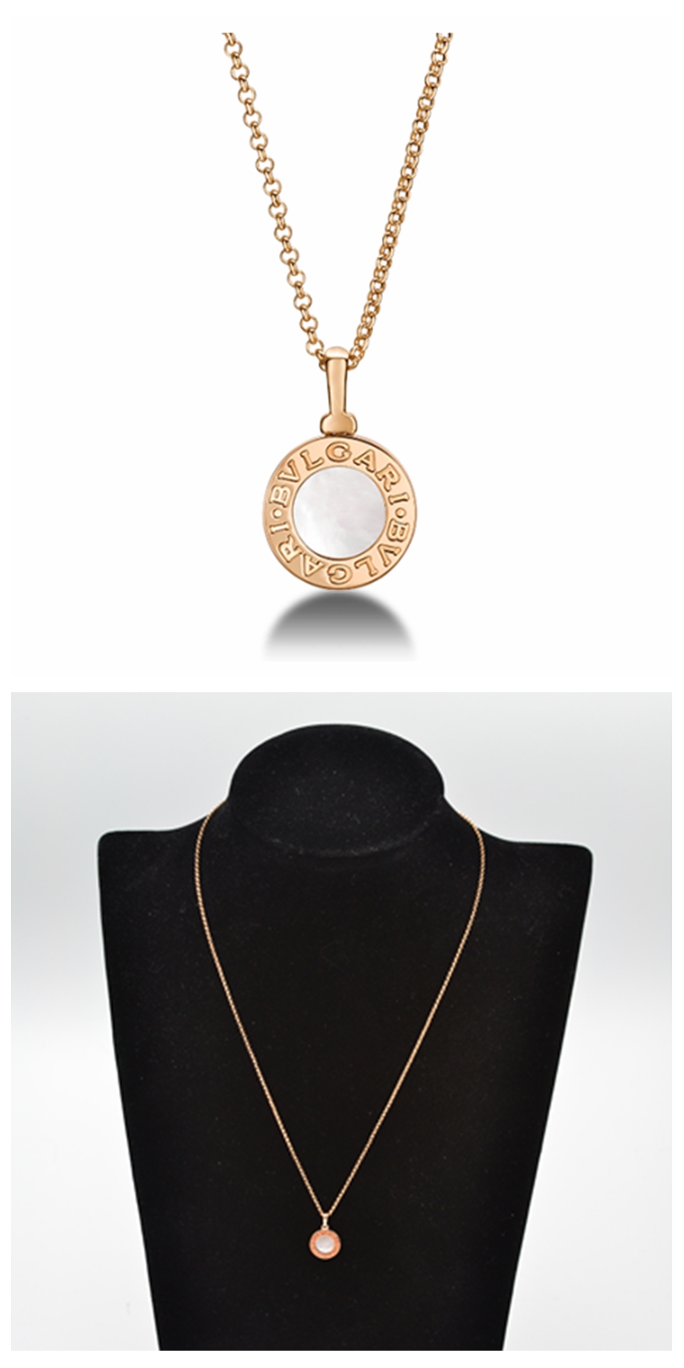吊坠】bvlgari/宝格丽 bvlgari67bvlgari系列18k玫瑰金镶嵌珍珠母贝