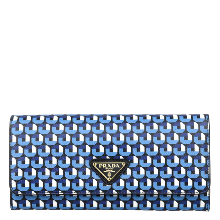 prada/普拉达女士牛皮花纹长款钱包# 1m1132-znl-f0cu8