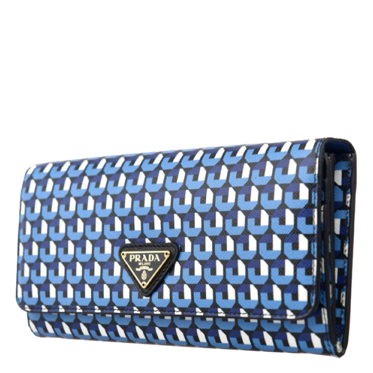 prada/普拉达女士牛皮花纹长款钱包# 1m1132-znl-f0cu8