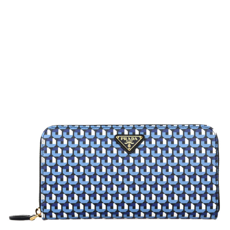 prada/普拉达 女士 牛皮花纹长款钱包# 1m0506-znl-f0cu8