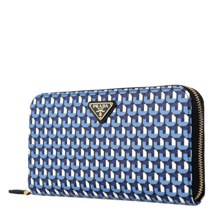 prada/普拉达 女士 牛皮花纹长款钱包# 1m0506-znl-f0cu8